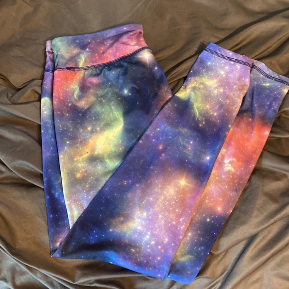 Energie size L women athletic stretchy galaxy legging - Picture 4 of 7